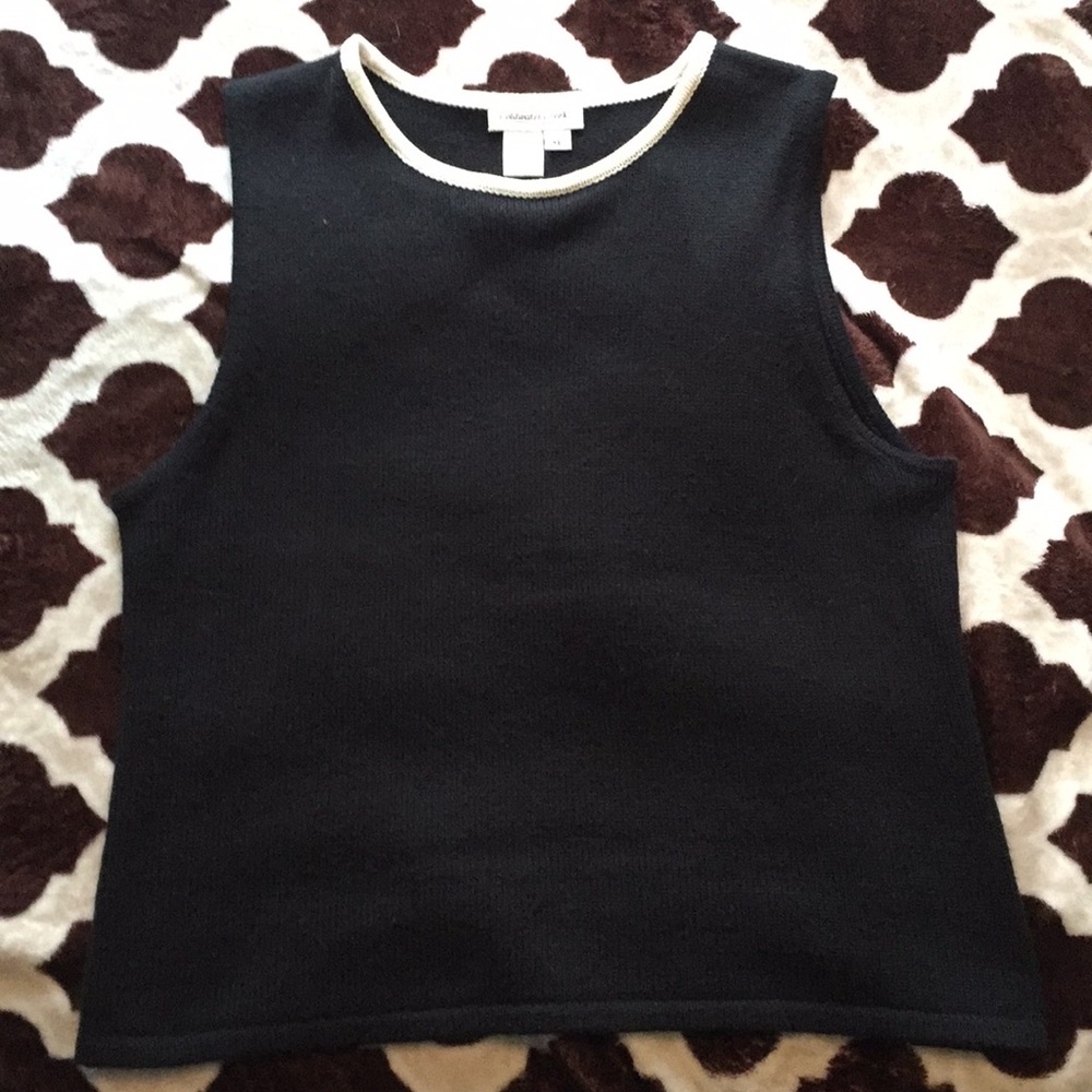XL b/w Coldwater Creek knit shell